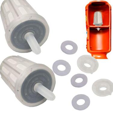 Imagem de Kit 2 Vela Plástica Refil Filtro Talha de Barro Bebedouro Carvão Ativa