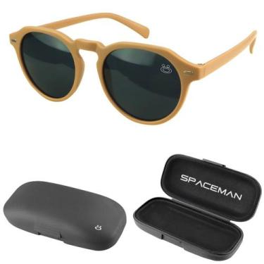 Imagem de oculos sol casual vintage proteção uv masculino + case + verão acetato