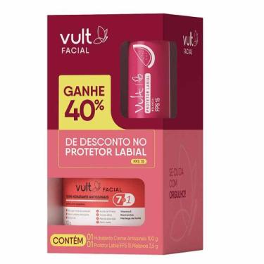 Imagem de Kit Vult - Creme Antissinais + Protetor Labial Melancia FPS 15, Kit