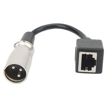 Imagem de Capa de Borracha do Cabo Adaptador Fêmea XLR de 3 Pinos para RJ45, Transmissão de Sinal Estável, Fácil de Usar, Durável, para Amplificador, Misturador, Equipamento KTV