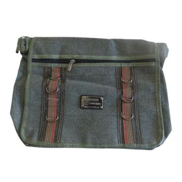 Imagem de Bolsa Carteiro transversal Tiracolo Pasta Masculina De Lona - Novo Séc