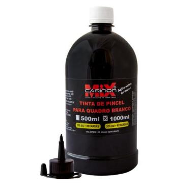 Imagem de Tinta Para Pincel De Quadro Branco 1 Litro Preto - Carinon Mix