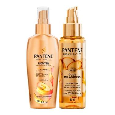 Imagem de Kit Pantene Spray Preenche E Blinda 160ml Mais Óleo Capilar Milagroso 