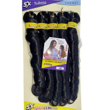 Imagem de Cabelo Para Tranças Com Pontas Onduladas French Curl Premium - Cherey,