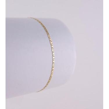 Imagem de Pulseira Feminina Piastrine 18 Cm Ouro 18k 750 Certificado G - JOIE JO