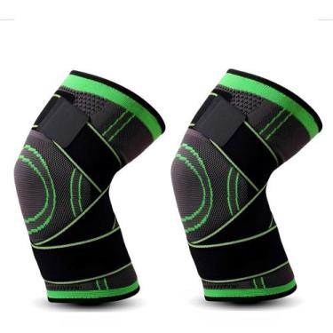Imagem de 1 Par Joelheira Tensor Muscular Exercício Fisico Compressão - ZEM