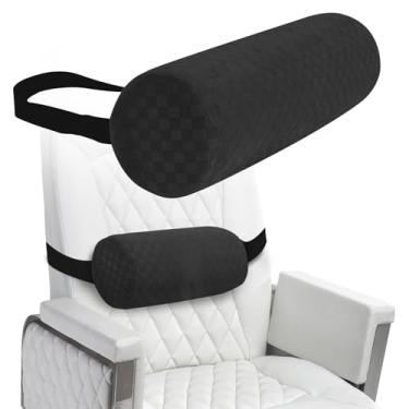 Imagem de coceyese Almofada de rolo lombar para parte inferior das costas, almofada de rolo de espuma de suporte lombar com fronha e alça atualizada para escritório, cadeira, carro, assento alívio da dor e