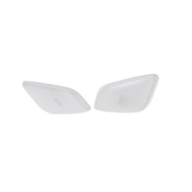 Imagem de Partuto Par de luzes marcadoras laterais do para-lama dianteiro do carro, tampa de lâmpadas, lente transparente, seta, luzes de estacionamento, acessórios de carcaça, adequado para Jeep Wrangler