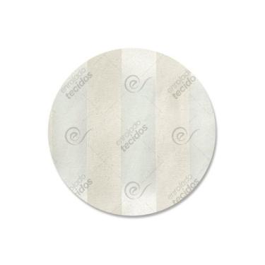 Imagem de Capa para Sousplat em Tecido Jacquard Palha Crú (Rústico) Listrado Tra