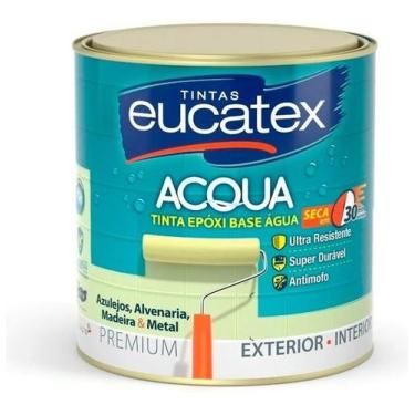 Imagem de Tinta Epoxi Branca para Pintar Azulejo Banheiro Cozinha 900ml - Eucate