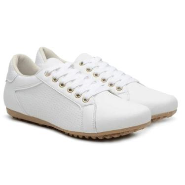 Imagem de Sapatênis Feminino Casual Confort 33 ao 42 - 200 - Di Roma, Branco, 36