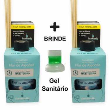 Imagem de 2 Difusor Vareta Ambiente Flor de Algodão Aromatizador Perfume Ar 280m