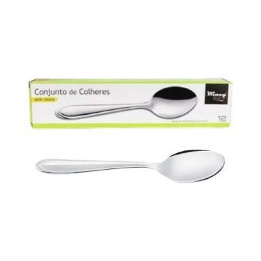Imagem de Conjunto De Colheres Aço Inox 12 Peças Talheres E Utensílios - Kadê
