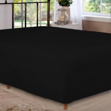 Imagem de Lençol Box Conjugado Unibox Solteiro King Especial Preto Arrumadinho E