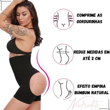 Imagem de Calcinha Short Cinta Modelador Levanta Bumbum Natural - Ual - Prime Li