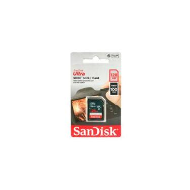 Imagem de Cartao de Memoria Sandisk Ultra SDXC 128 GB 100MB/s Classe 10 - SDSDUN
