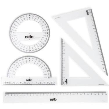 Imagem de Conjunto para Desenho 1 e 2 Grau com 05 Peças Flexível - Dello