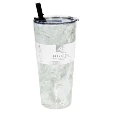 Imagem de Copo Termico Hydrapeak HP-GRANDE-25-Whitemrb 739ML Marmore Branco