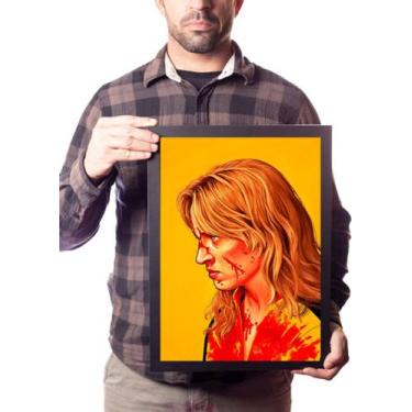 Imagem de Lindo Quadro Retrato Mamba Negra  Kill Bill - Fanarte