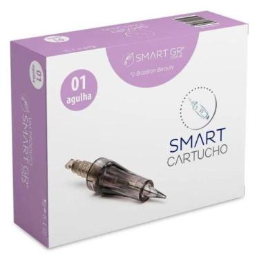 Imagem de 10 Cartuchos MicroagulhamentoSmart Derma Pen Preto 1 Agulha Smart GR