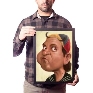 Imagem de Quadro Arte Kiko Bochechas De Buldogue Velho Turma Do Chaves - Fanarte