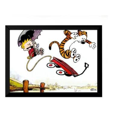 Imagem de Quadro Decorativo Calvin E Haroldo Poster Arte Moldurada - Fanarte
