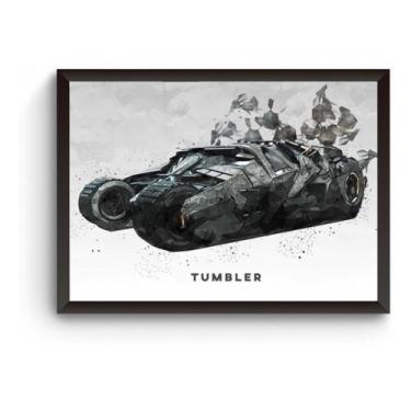 Imagem de Quadro Carros Iconicos Tubmler Batmovel Poster Moldurado - Fanarte