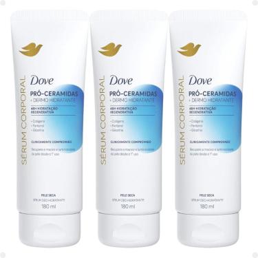 Imagem de Kit Dove Pró-Ceramidas + Dermo Hidratante: 3 Sérum Corporal Hidratante 180ml