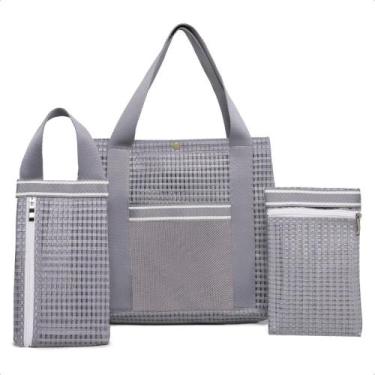 Imagem de Kit Bolsa Feminina 3 Peças Bolsa Resitente com Necessaire - Bless Aces
