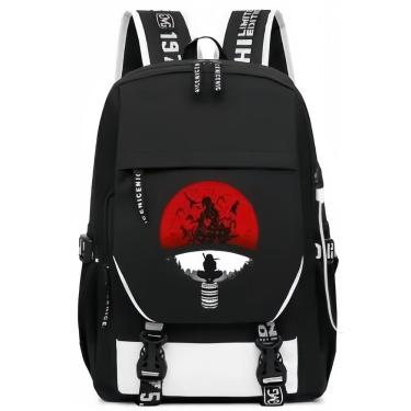 Imagem de Mochila Huoying Naruto Uchiha Family Crow Pattern PU em couro