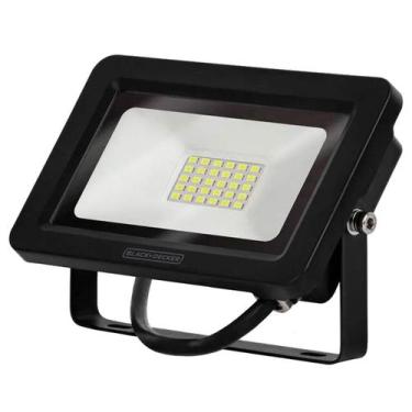 Imagem de Refletor Led Holofote 30W 6500K Branco Frio IP65 Black+Decker, Branca,