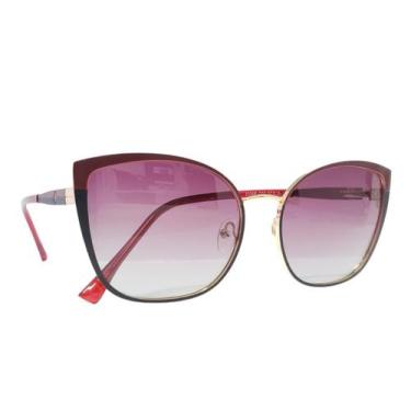Imagem de Óculos De Sol Feminino com Lentes Polarizadas e Proteção UV Tamanho Mé