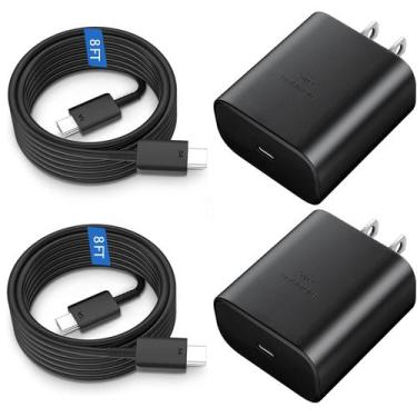 Imagem de Carregador Rápido USB-C Auorld 45W para Samsung Galaxy S23 - Preto