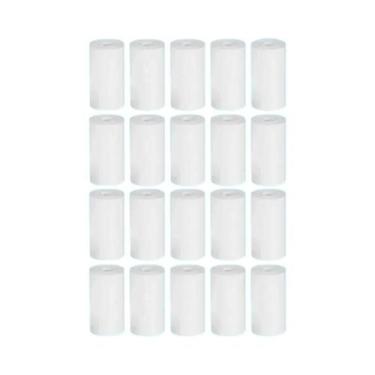 Imagem de Papel Térmico Branco Para Câmera Infantil 57x25mm 30 Rolos De Acessóri