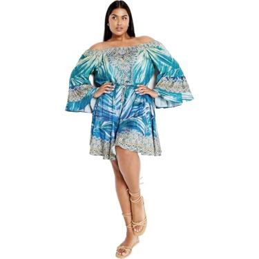 Imagem de City Chic Vestido feminino Citychic Plus Size para noites de verão, Brilho, 52