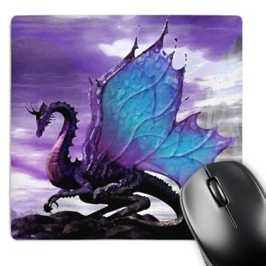 Imagem de 3dRose Mouse pad LLC 20 x 20 x 0,63 cm, dragão de conto de fadas (mp_4144_1)