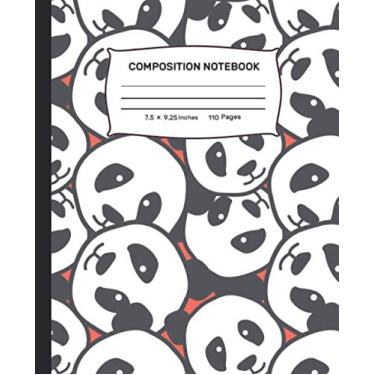 Imagem de Composition Notebook: panda Composition Notebook,Pretty Wide Ruled Paper Notebook Journal,Blank Lined Workbook for Teens Kids Students Girls for Home School College for Writing Notes