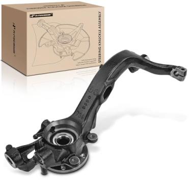 Imagem de A-Premium Conjunto de junta de direção dianteira e cubo de rolamento de roda compatível com Audi A4 1997-2000, A4 Quattro 1997-2000, VW Passat 1998-2001, somente FWD, lado direito do passageiro