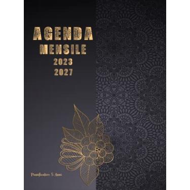 Imagem de Agenda Mensile 2023-2027 Pianificatore 5 Anni: 60 Mesi Planner Annuale | Planner in Formato Grande A4 con Vista Verticale 1 Mensile su 2 Pagine | ... e Festività federali | eastern art cover