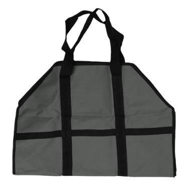 Imagem de Suporte para Lenha, Tecido Oxford 600D Bolsa Grande para Transporte de Lenha Porta-lenha Portátil para Serviço Pesado Com Alças para Aquecimento Doméstico, Acampamento, Churrasco