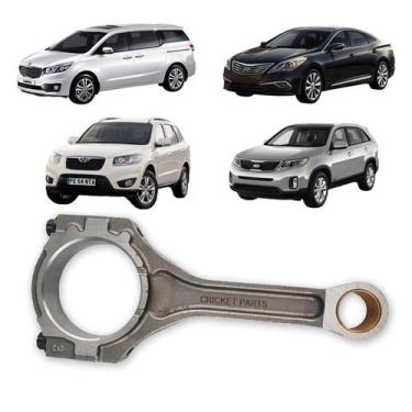 Imagem de Biela Motor Hyundai Santa Fe Azera Sorento Carnival com bucha 3.0 3.3 