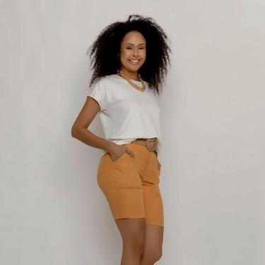 Imagem de Bermuda Seul Feminina Sarja Com Regulagem Lateral - celana confeccoes,