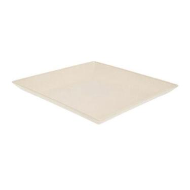 Imagem de Petisqueira prato quadrado 24x24cm fundo Marfim - evo