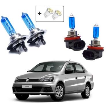 Imagem de Kit de Lâmpadas Halógena Super Branca H7 H11 Farol Baixo e Milha Voyag
