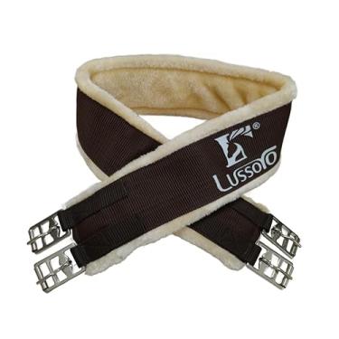 Imagem de Lussoro Circunferência inglesa para cavalo circunferência inglesa com lã leve circunferência de cavalo para sela inglesa tamanho 42 (marrom)