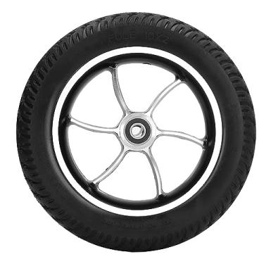 Imagem de Rodízios para andadores de baixo ruído QANYEGN de ​​10 polegadas PU, rodas para cadeiras de rodas, substituições de pneus para cadeiras de rodas para carrinho de passeio