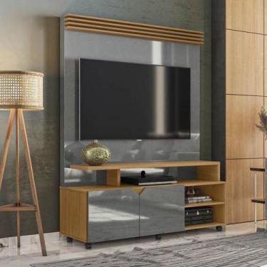 Imagem de Estante Home para TV até 60 Polegadas 2 Portas Prateleira e Rodízio Be