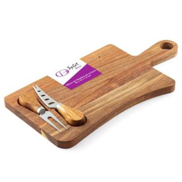 Imagem de Tábua de Queijos e Aperitivos com Utensílios 36x18cm Bronx I TopGet, N