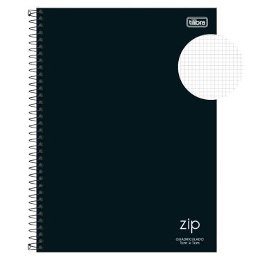 Imagem de Caderno Espiral Quadriculado 1x1 Universitário zip 80 Folhas Tilibra