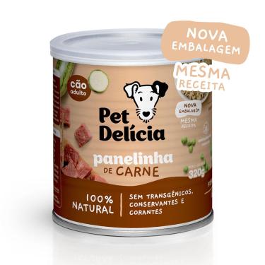 Imagem de Racao Umida Pet Delicia Panelinha de Carne Caes - 320g